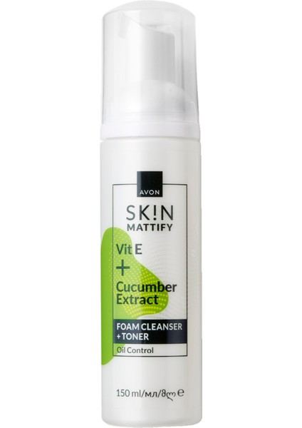 Sk!n Mat Görünüm Veren Köpük Temizleyici + Tonik 150 Ml.