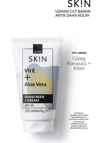 Sk!n Güneş Koruyucu + Krem SPF30 50 Ml. fiyatları