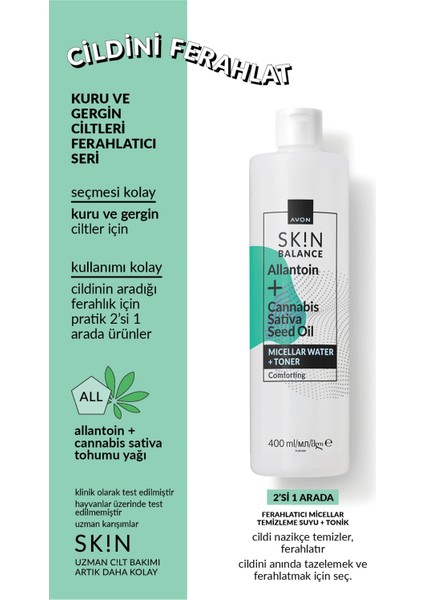 Sk!n Ferahlatıcı Micellar Temizleme Suyu + Tonik 400 Ml. modelleri