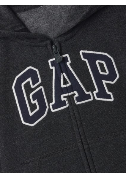 Erkek Bebek Siyah Gap Logo Fleece Sweatshirt fiyatları