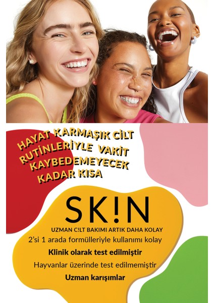 Sk!n Işıltılı Görünüm Veren Jel Temizleyici + Makyaj Temizleyici 200 Ml. indirimleri