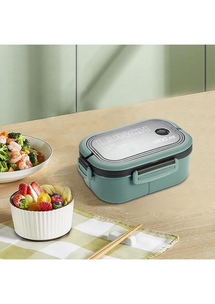 Taşınabilir Yemek Kabı Lunch Box 2 Katlı Diyet Beslenme Kutusu Saklama Kabı Çatal Kaşıklı Sefer Tası modelleri