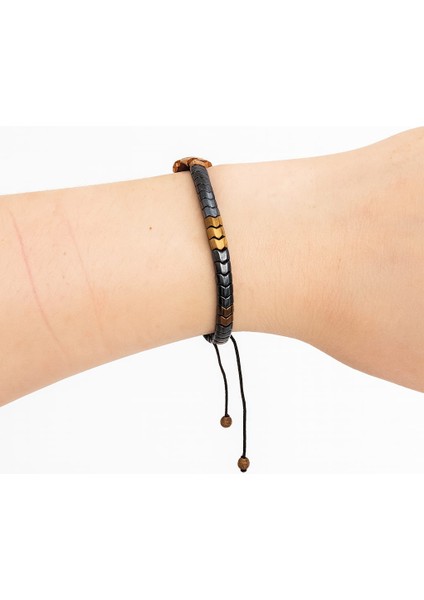 Ekinoks Hematit Zirkon Doğal Taşlı Bileklik fiyatları