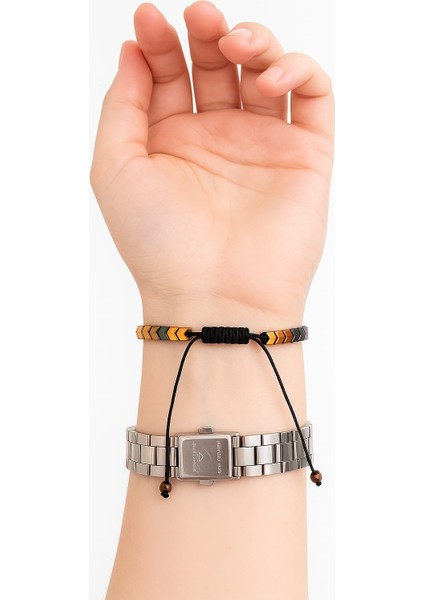 Ekinoks Hematit Zirkon Doğal Taşlı Bileklik modelleri