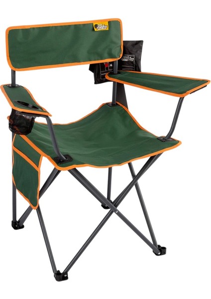 Funky Chaırs Camper Katlanabilir Kamp Piknik Sandalyesi - Petrol Yeşili/turuncu