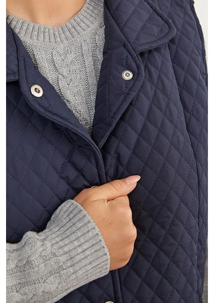 Çıt Çıtlı Fermuar Cepli Kapitone Yelek fiyatları