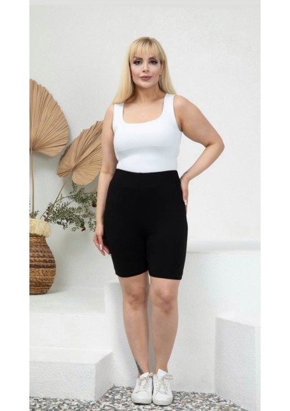 Kadın Büyük Beden Yüksek Bel Spor Viskon Tayt modelleri