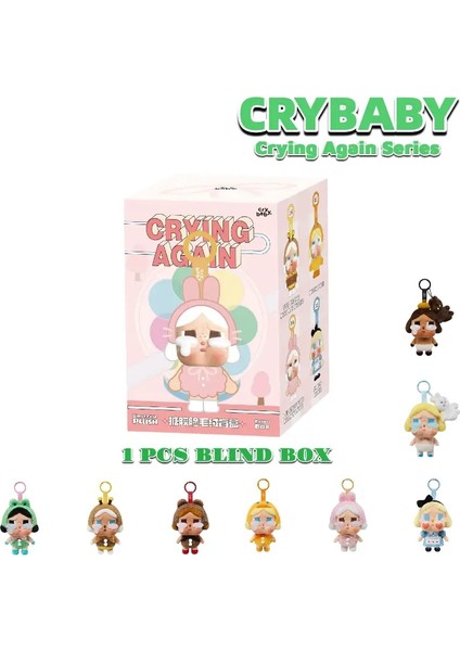 Stok Kutu Figürlerinde Crybaby Crying Again Serisi Sevimli Vinil Bebek Oyuncak Crybaby Hayvan Kolye Keychain Bebek Şimdiki Hediye Rolor: Random 1 Pcs (Yurt Dışından)