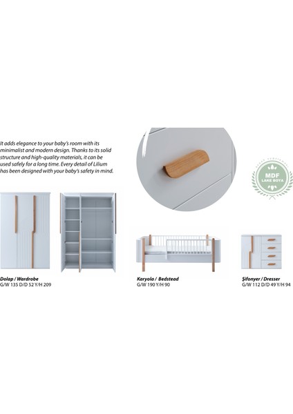 Lilium Çocuk Odası Takımı indirimleri