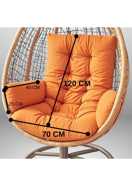 Salıncak Minderi 70X120 cm TURUNCU ( Sadece Minder ) fiyatları