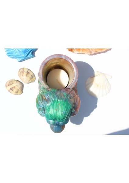 : El Yapımı Epoksi Reçine Şık Tasarım Saksı/dekoratif Objeler (Çiçeksiz) - Kadın Emeği fırsatları