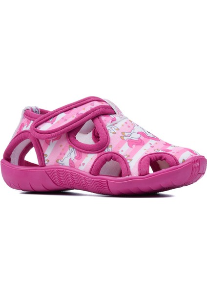 Günlük Unisex Çocuk Aqua Sandalet Esnek Kaymaz Taban Cırtlı Yazlık Deniz Kreş Ayakkabı 141