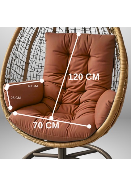 Salıncak Minderi 70X120 cm KAHVERENGİ ( Sadece Minder ) fiyatları