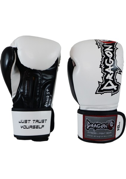 30097-P Attack-5 Plus Boks Eldiveni Beyaz Muay Thai Kick Boks Eldiveni
