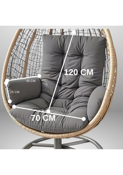 Salıncak Minderi 70X120 cm ANTRASİT ( Sadece Minder ) fiyatları
