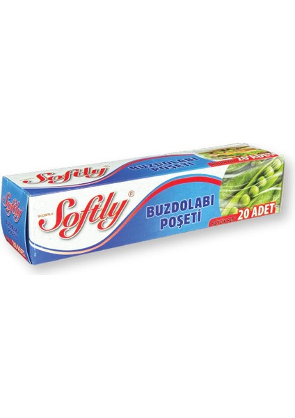 Softly Büyük Boy Buzdolabı Poşeti 20'li