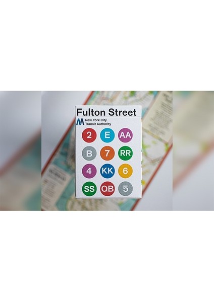 Fulton Street Mta White Edition Premium Oyun Kağıdı Iskambil Kartları destesi fiyatları