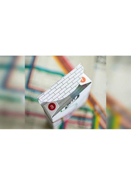Fulton Street Mta White Edition Premium Oyun Kağıdı Iskambil Kartları destesi modelleri