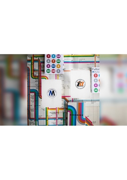 Fulton Street Mta White Edition Premium Oyun Kağıdı Iskambil Kartları destesi fırsatları