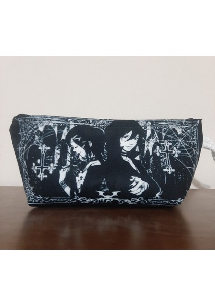Owl Bag Vampire Kisses Desenli Kalemlik - Makyaj Çantası