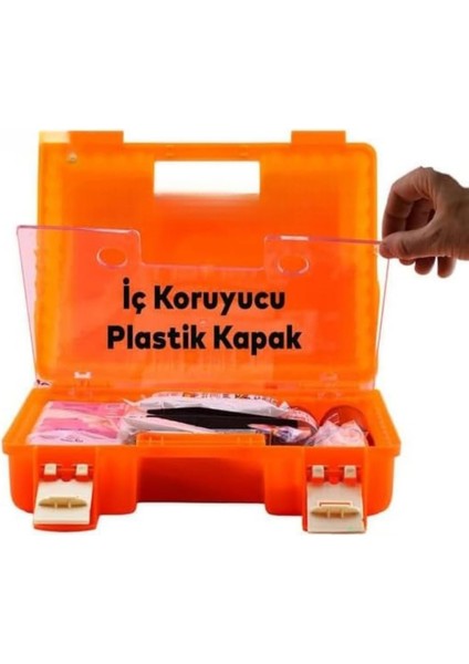 Ilk Yardım Çantası – Acil Durum ve Afet Seti - Iş Yeri, Ofis, Araç, Ev Için Uygun - Ecza Dolabı -Duvara Monte Edilebilir Sağlık Kiti ( Turuncu ) modelleri
