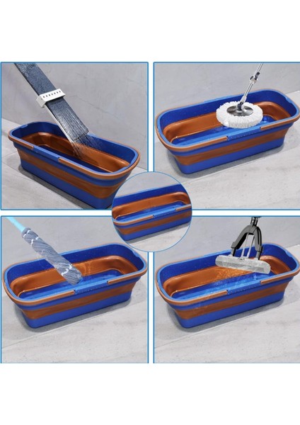 1 Adet ) Tekerlekli Çok Amaçlı Temizlik Kovası Katlanabilir Taşınabilir Mop Kovası 12 Litre fırsatları