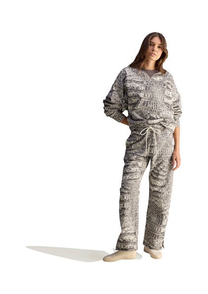 By Stella Mccartney Loose Sp Kadın Günlük Eşofman Altı JW4649 Mor modelleri