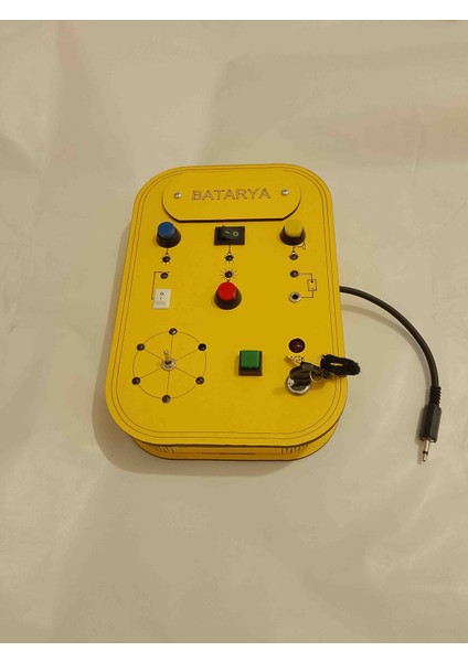 Montessori Çocuk Aktivite Duyusal Oyuncaklar Led'li Işık Kontrol Panosu Busy Board Ses ve Işık