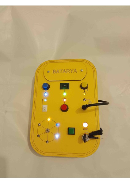 Montessori Çocuk Aktivite Duyusal Oyuncaklar Led'li Işık Kontrol Panosu Busy Board Ses ve Işık modelleri
