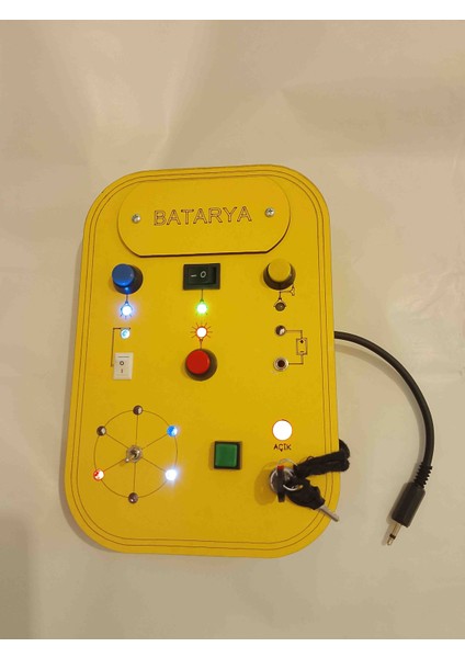 Montessori Çocuk Aktivite Duyusal Oyuncaklar Led'li Işık Kontrol Panosu Busy Board Ses ve Işık fırsatları