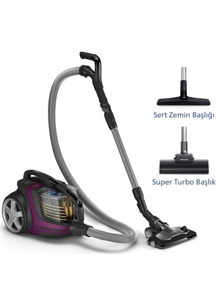 Triactive Ultra Başlık ve Powercyclone 10 Teknolojisi ile Premium Toz Torbasız Elektrikli Süpürge XB9155/07Ü modelleri