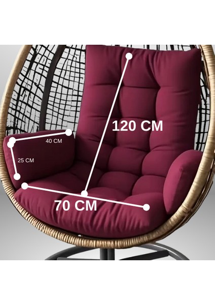 Salıncak Minderi 70X120 cm BORDO ( Sadece Minder ) fiyatları