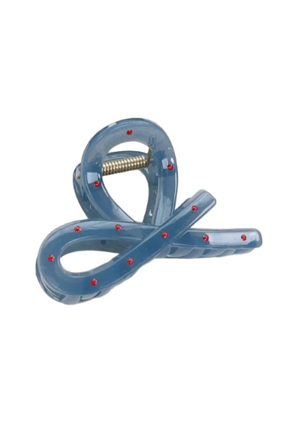 Kore Tarzı Saç Pençesi Leke Saç Pençeleri Şık Saç Pençeleri Sevimli Saç Pençeleri Mavi ve Kızıl Saç Klips Aksesuarları Kadınlar Için: F (Yurt Dışından)