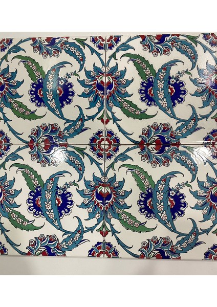 20x20 Cm AC 1 Hançer Yaprak Çerçeveli Kütahya Çini Pano fırsatları