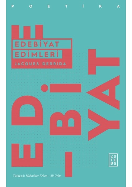 Edebiyat Edimleri - Jacques Derrida