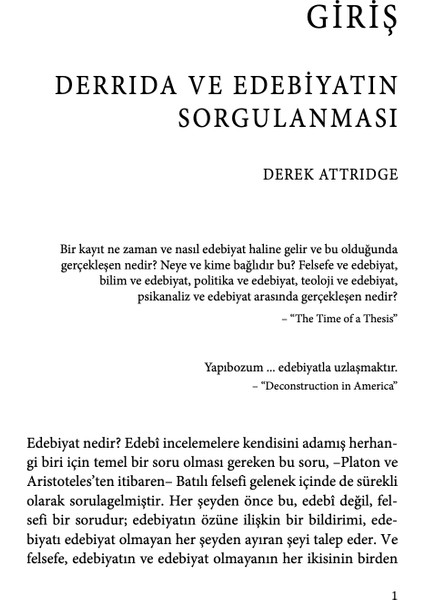 Edebiyat Edimleri - Jacques Derrida indirimleri