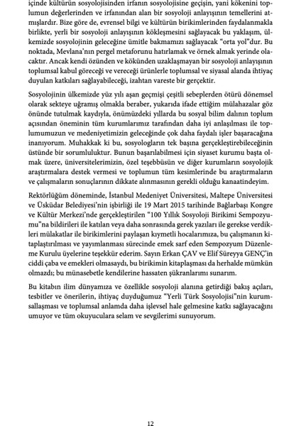 Türkiye’de Sosyolojinin Yüz Yıllık Birikimi - Erkan Çav - Elif Süreyya Genç
