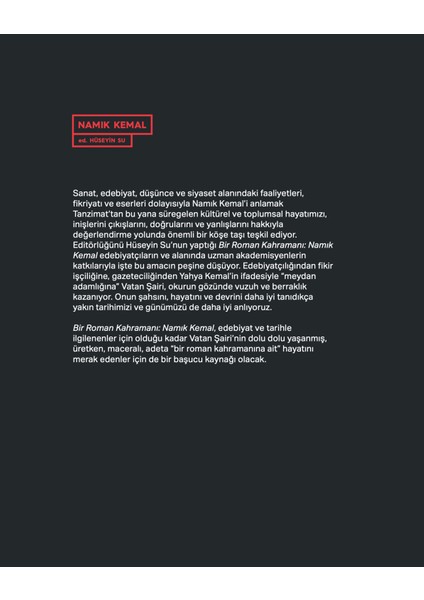 Bir Roman Kahramanı :Namık Kemal - Hüseyin Su fiyatları