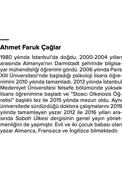 Yaşamın Amacı Olarak Yaşam - Ahmet Faruk Çağlar fiyatları
