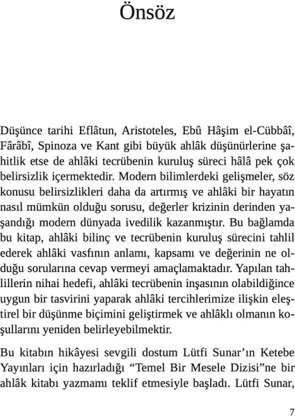 Ahlak - Ömer Türker fırsatları