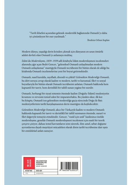 Gelenekten Modernliğe Osmanlı - Bedri Gencer fiyatları