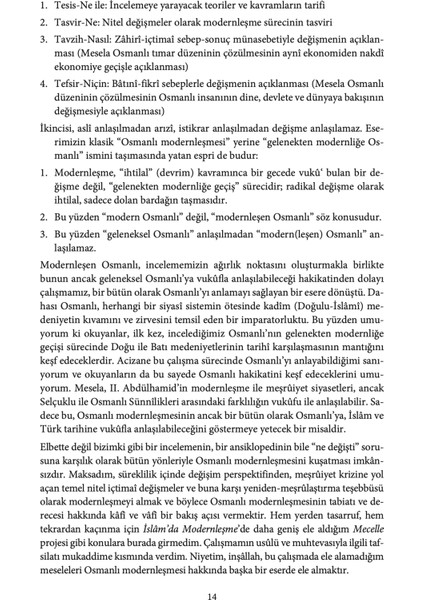 Gelenekten Modernliğe Osmanlı - Bedri Gencer