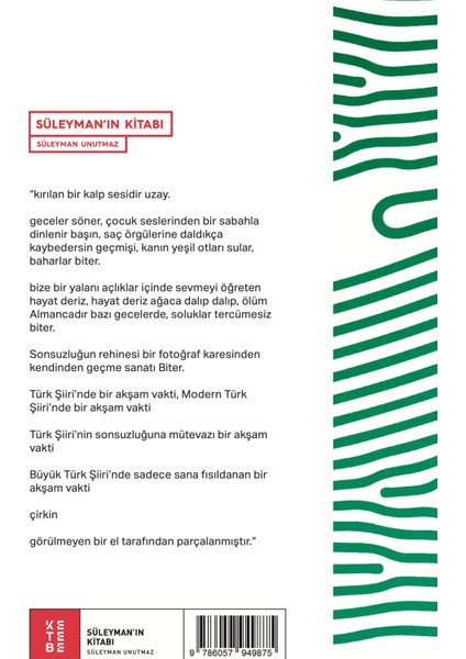 Süleyman’ın Kitabı - Süleyman Unutmaz fiyatları