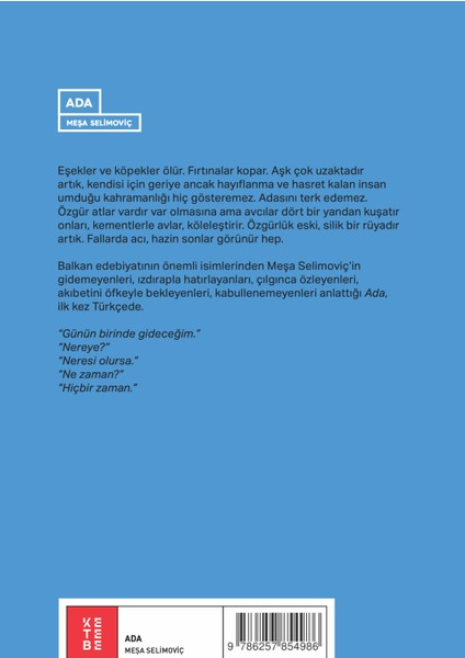 Ada - Meşa Selimoviç fiyatları