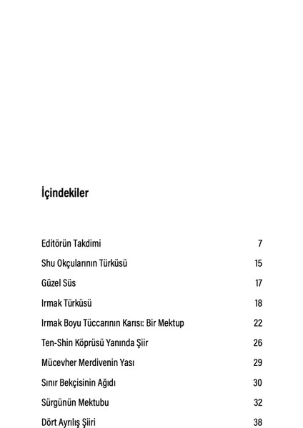 Cathay - Ezra Pound modelleri