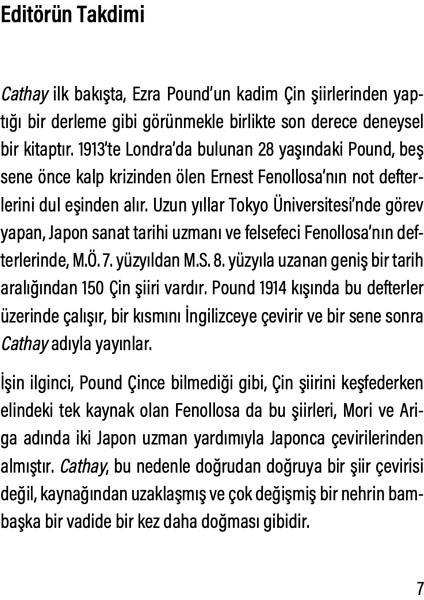 Cathay - Ezra Pound indirimleri