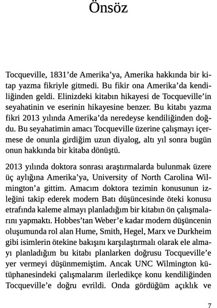 Alexis de Tocqueville - Lütfi Sunar fırsatları