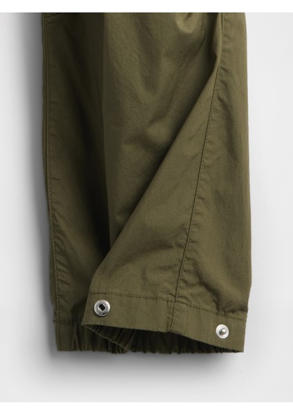 Kız Çocuk Haki Paraşüt Kargo Pantolon modelleri