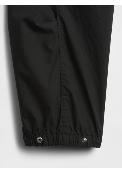 Kız Çocuk Siyah Paraşüt Kargo Pantolon modelleri