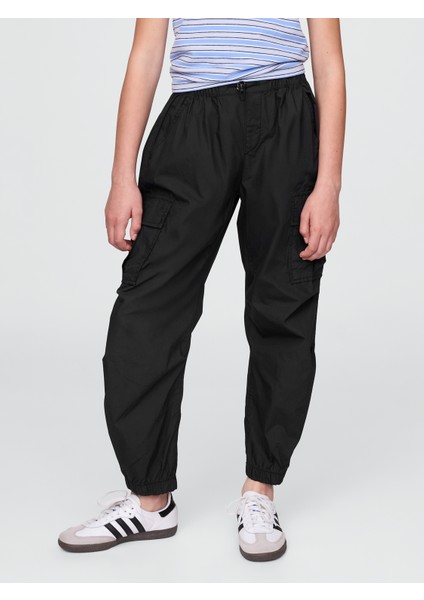Kız Çocuk Siyah Paraşüt Kargo Pantolon indirimleri